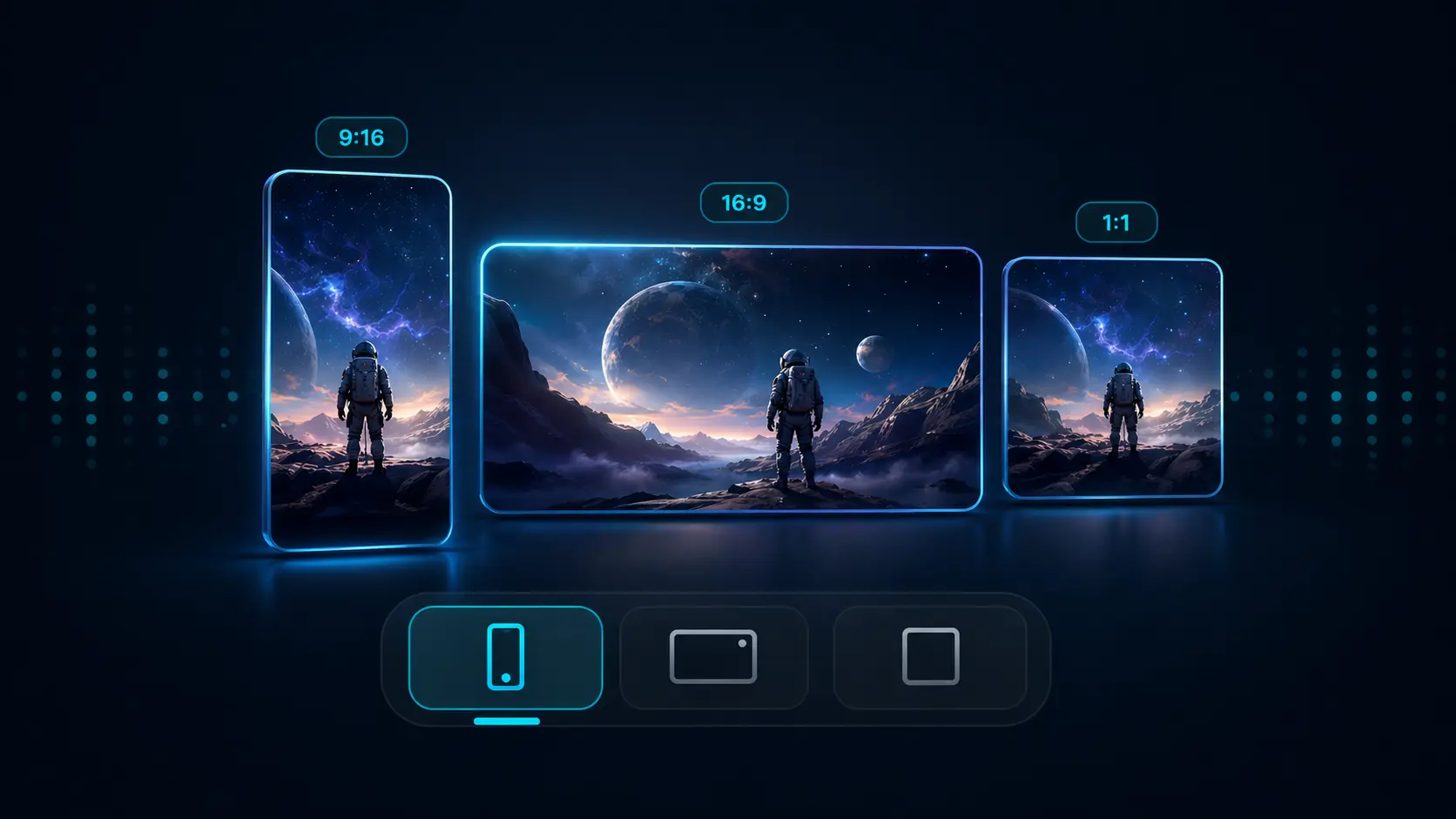 Three aspect ratios, one project