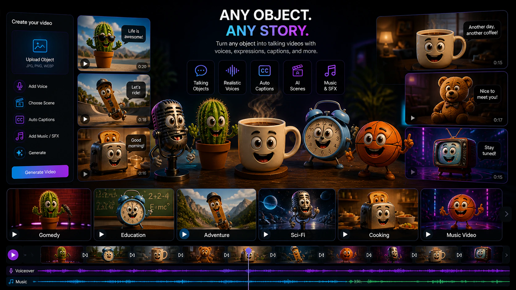 The object is the character, not the prop.