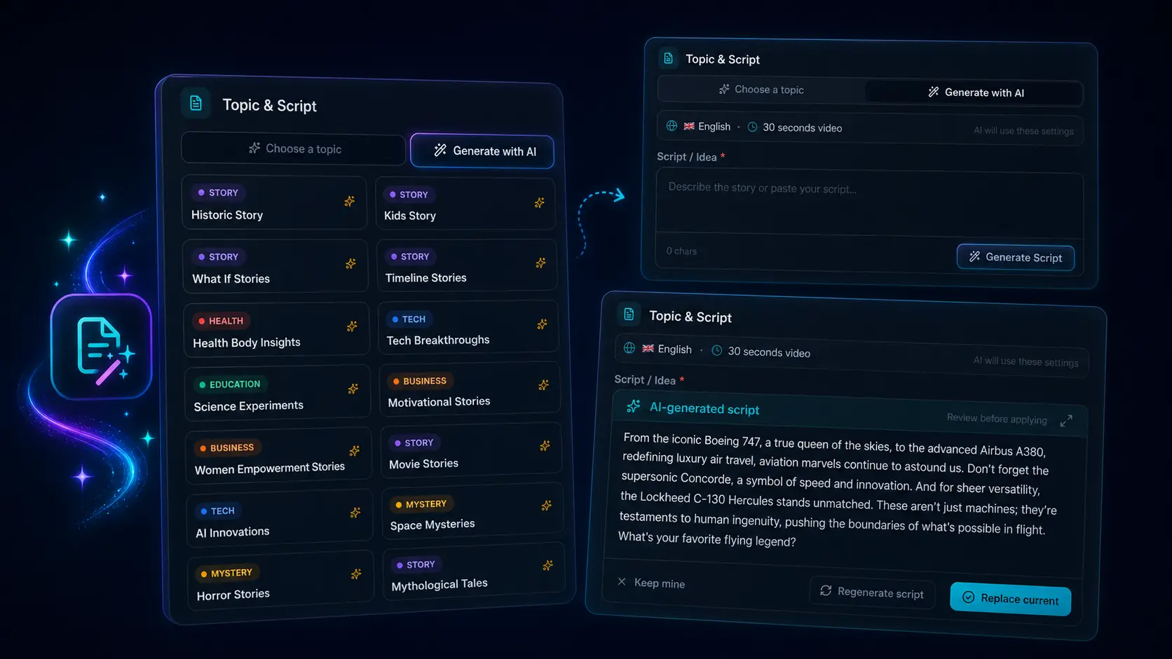 AI script writer